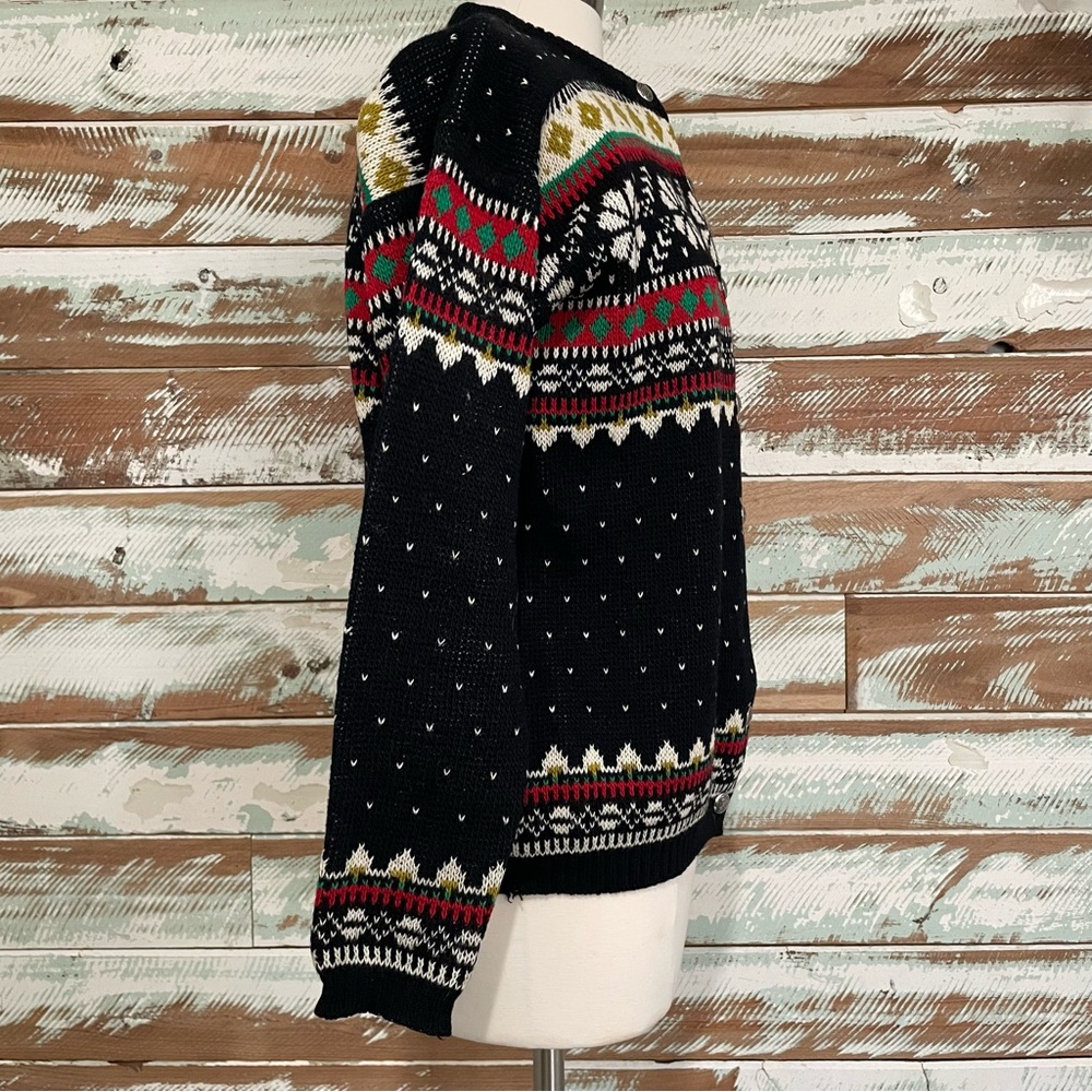 Vintage FIGGJO Ski Snowboard Ladies Cardigan SWEATER 100% Virgin Wool Norway - Picture 2 of 9